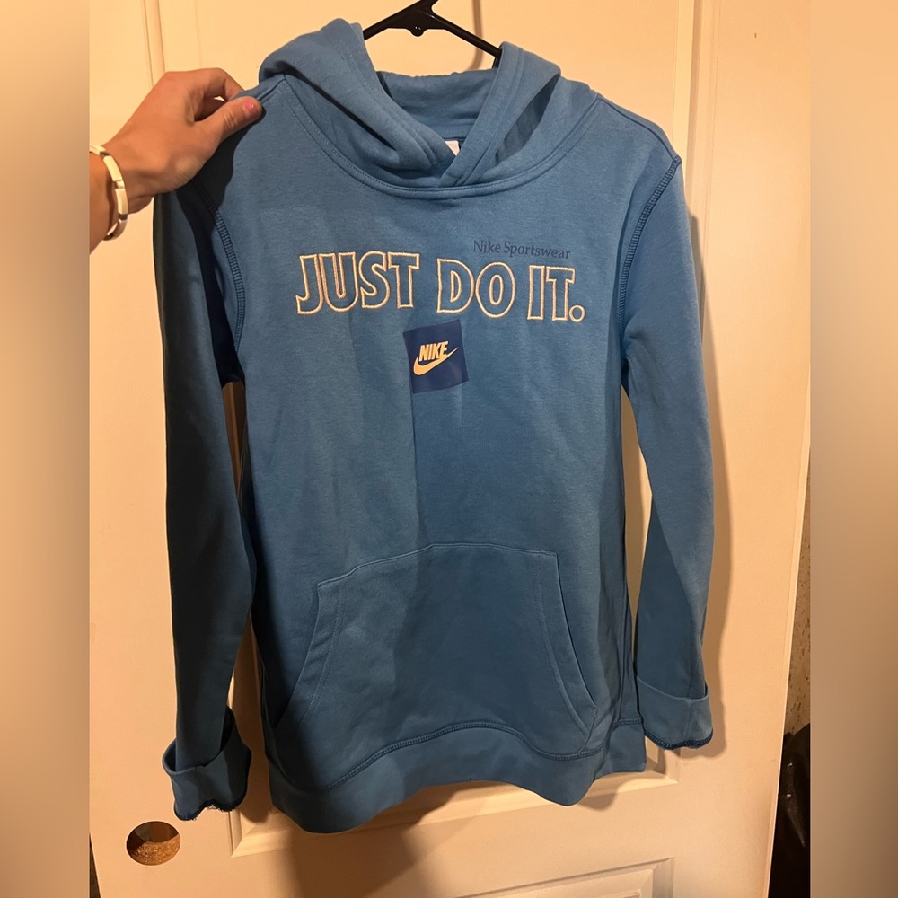Blue hoodie just do it XL GIRLS JACKET